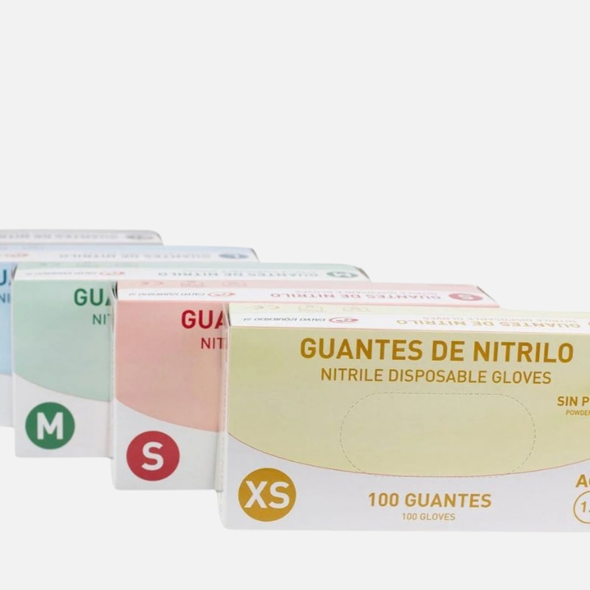Guantes de nitrilo sin polvo