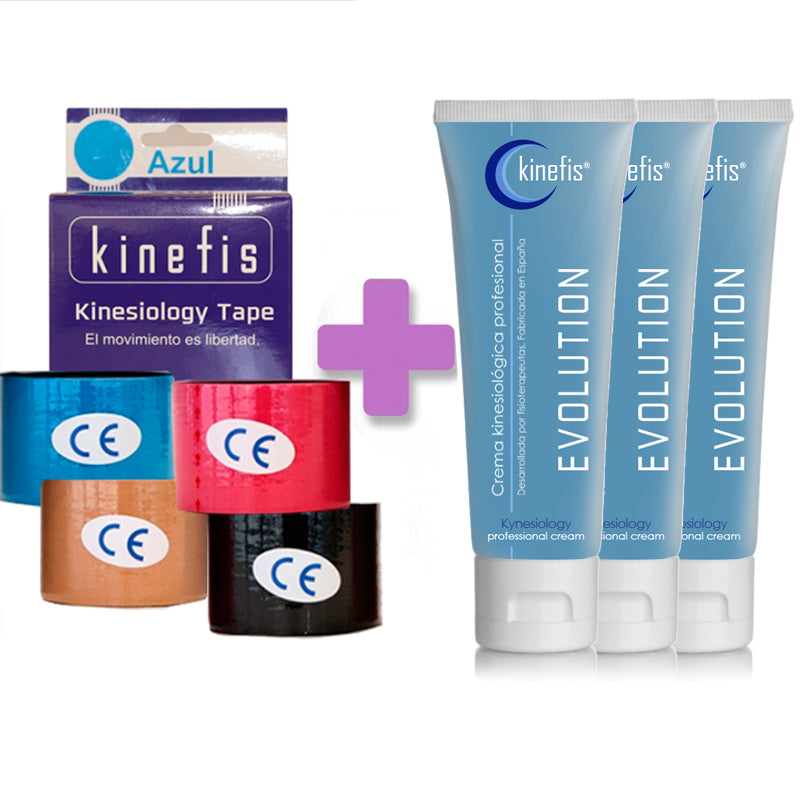 Pack Kinefis vendaje y crema Evolution