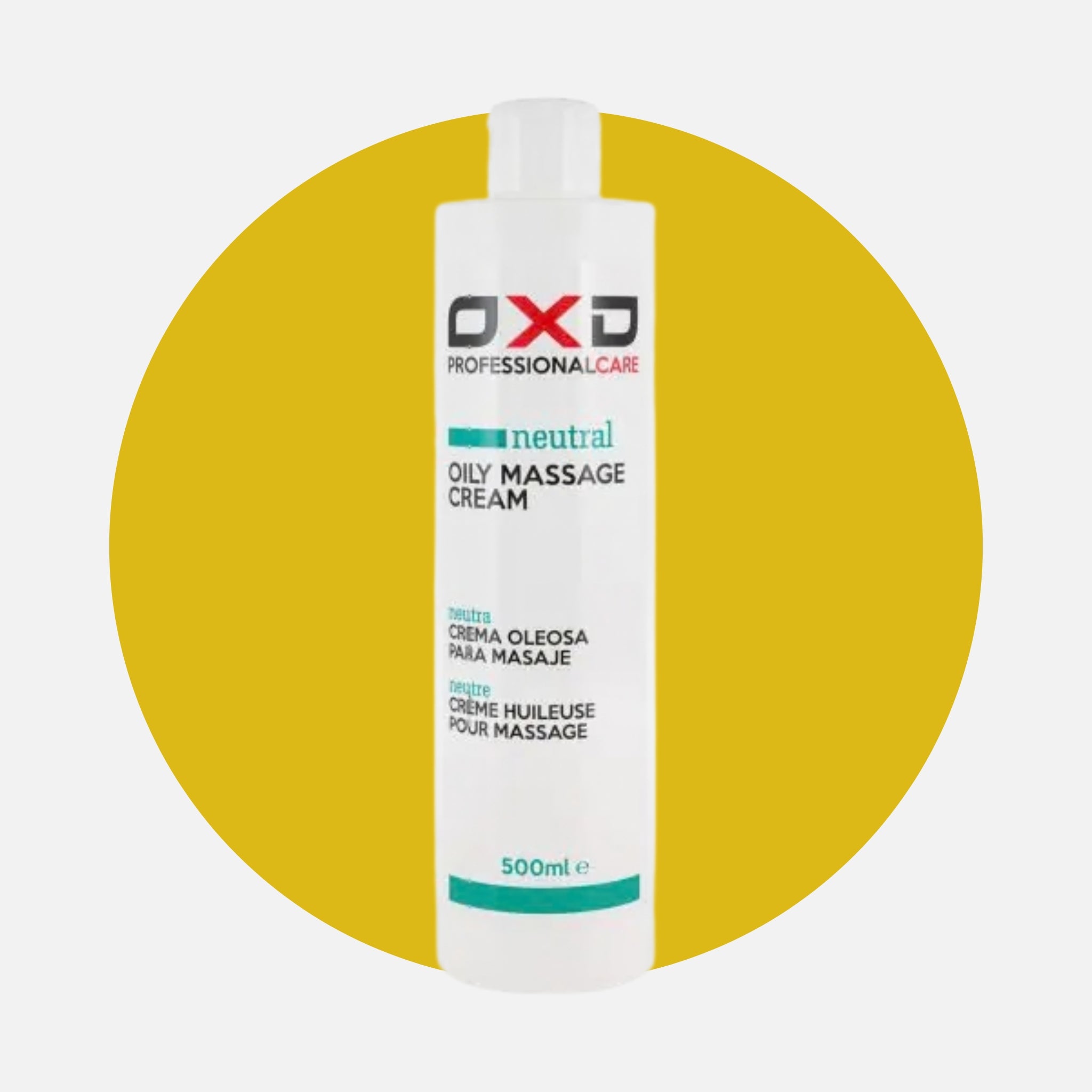 Crema oleosa de masaje OXD neutra 500ml – Fisioworld