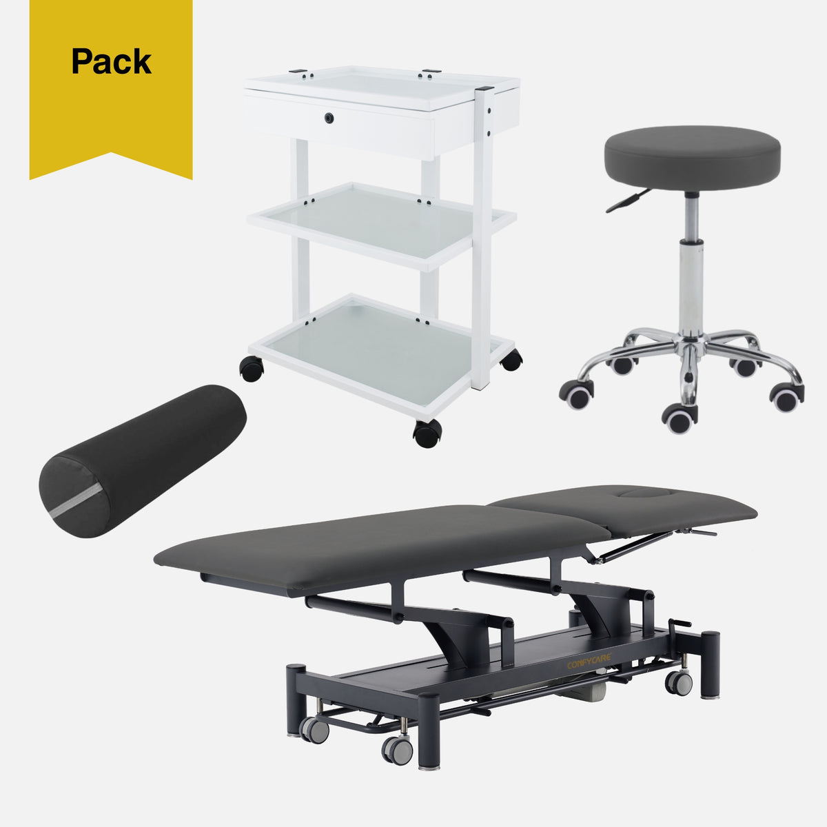 Pack camilla y mobiliario para consulta de fisioterapia